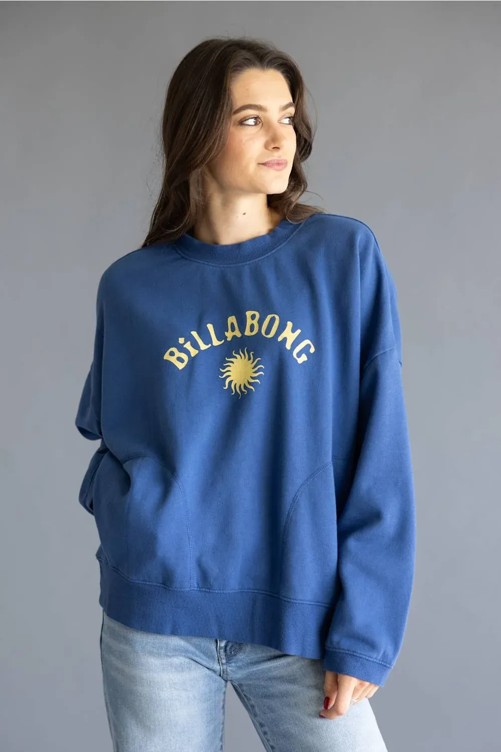 Surf Camp Heritage Palm Crew FLC, Colour: True Navy, Size: S