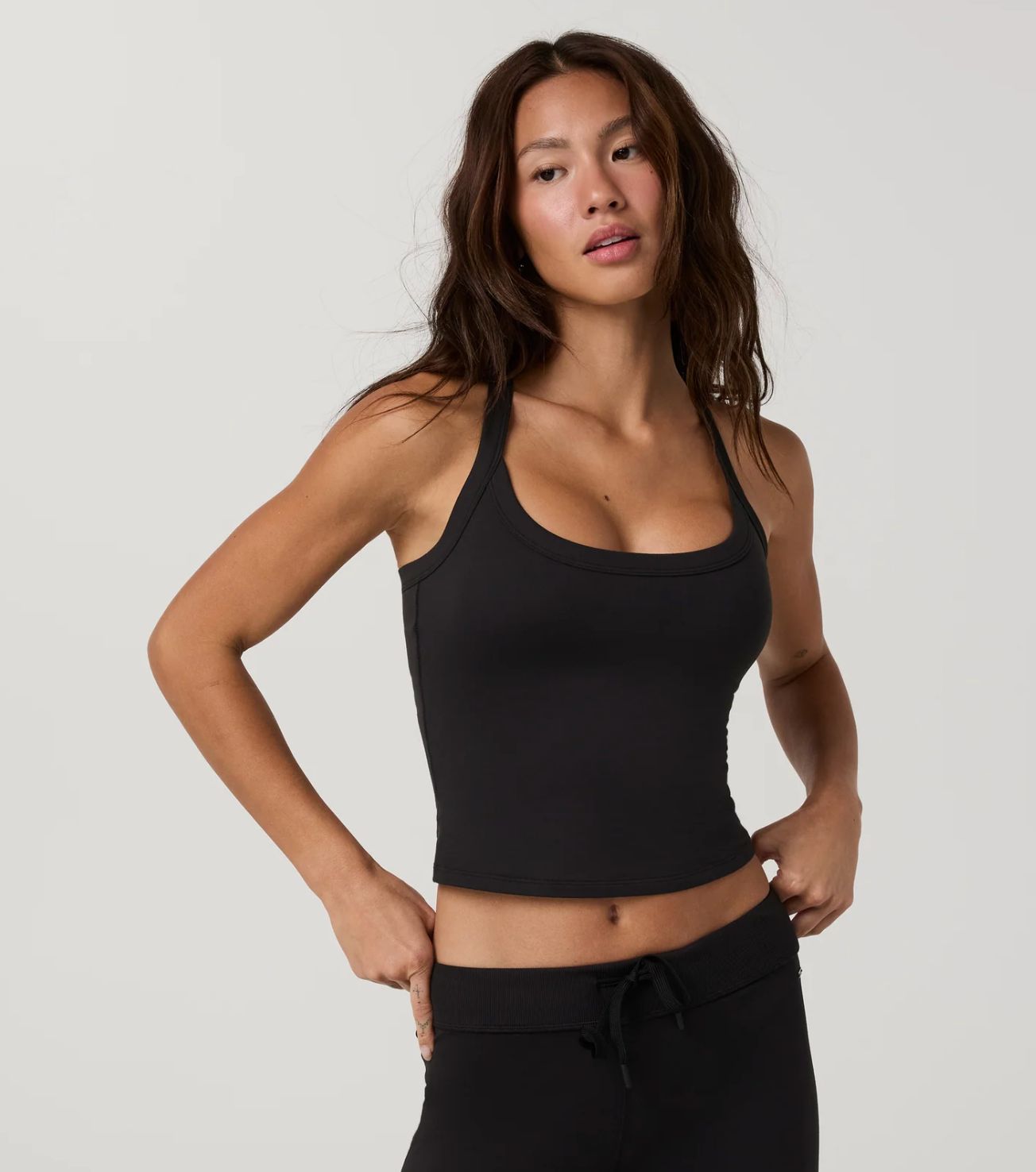 Halon Cross Back Tank, Colour: Blk, Size: Xs
