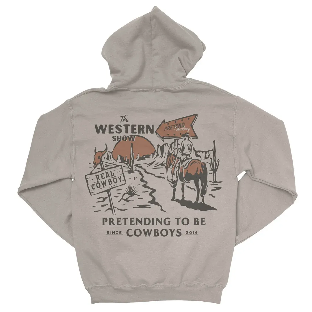 Western Show hoodie, Colour: sand, Size: M