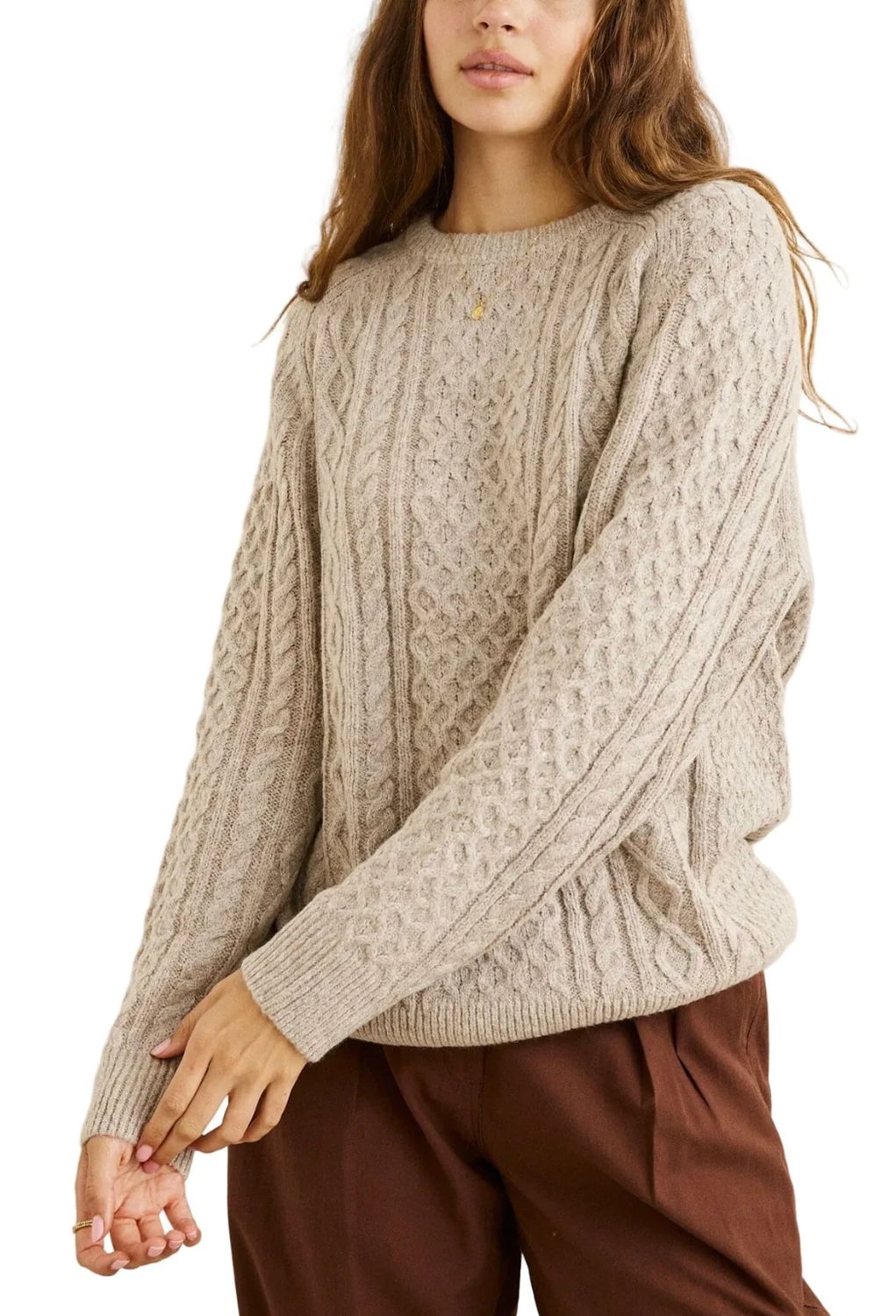 Mohair Oceanside Knit, Colour: Sand, Size: S