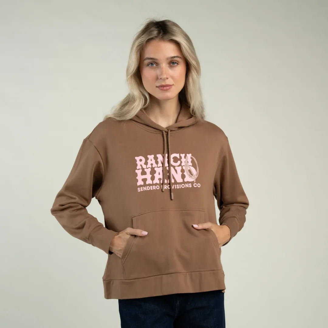 Women's Ranch Hand Hoodie, Colour: light brown, Size: s