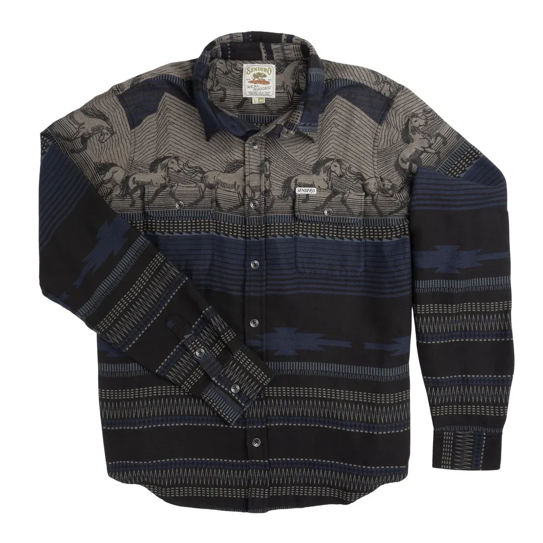 Boquillas Long Sleeve Shirt, Colour: teton stripe, Size: m