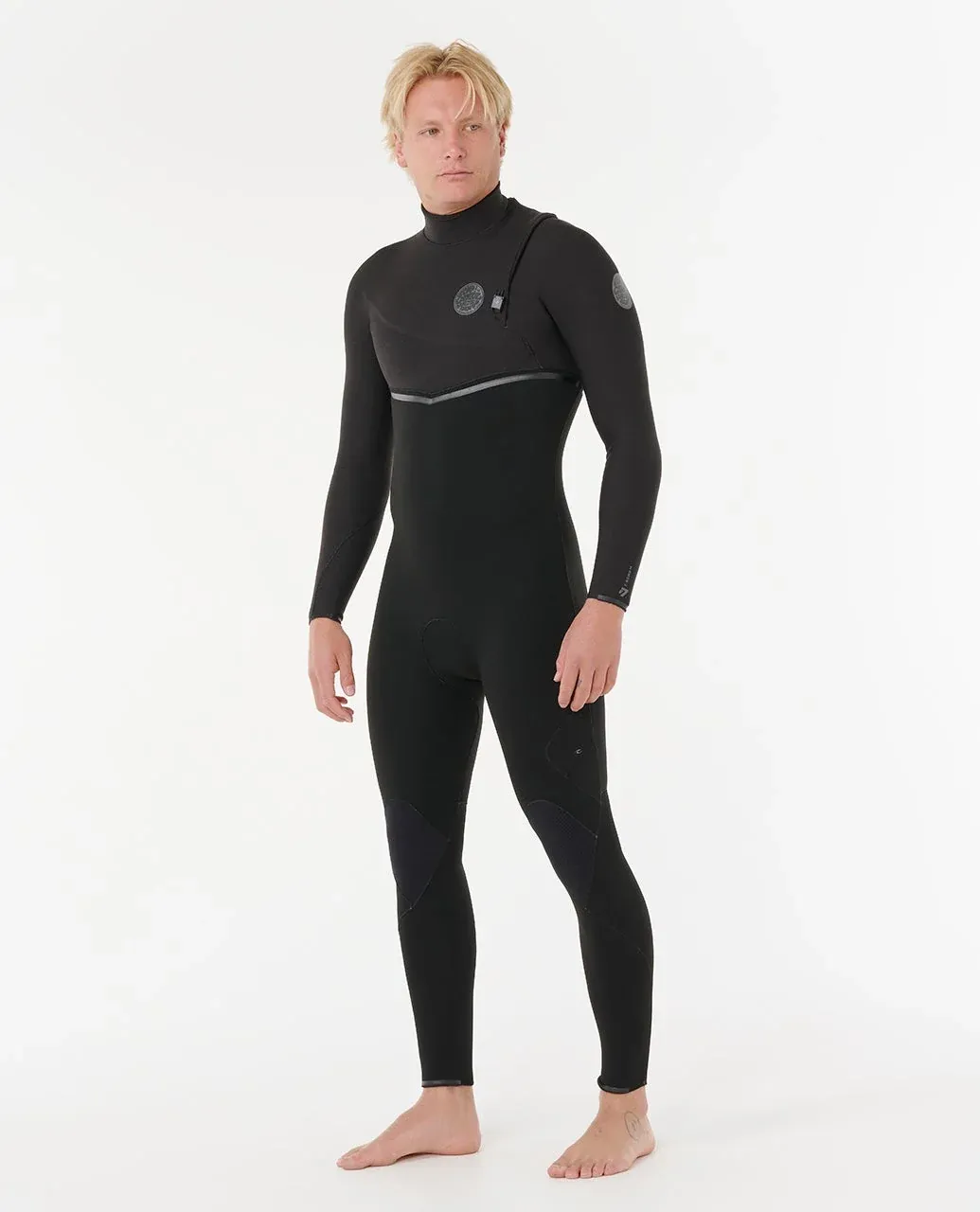 E-bomb 4/3 zip free wetsuit, Colour: black, Size: M