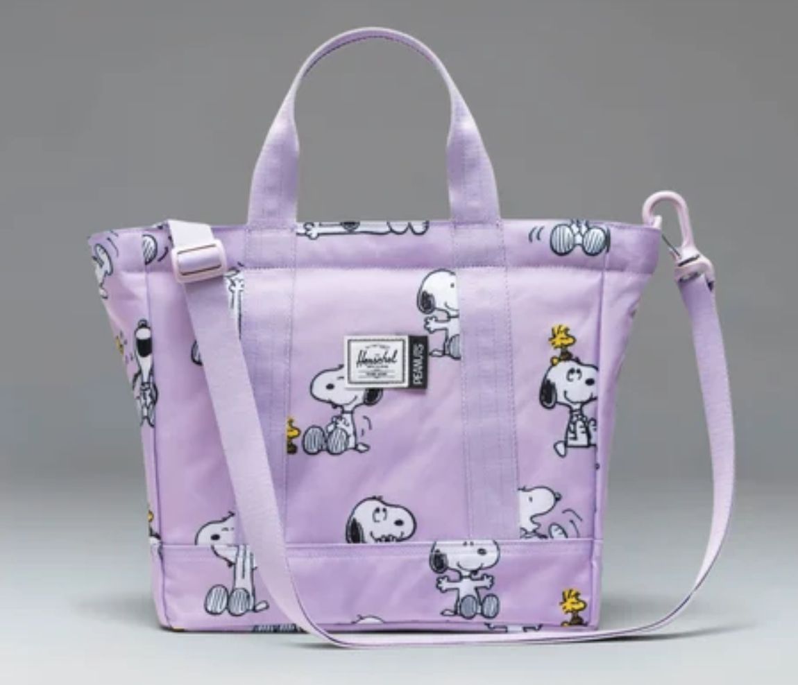 Peanuts Herschel Heritage Small Tote, Colour: Lilac