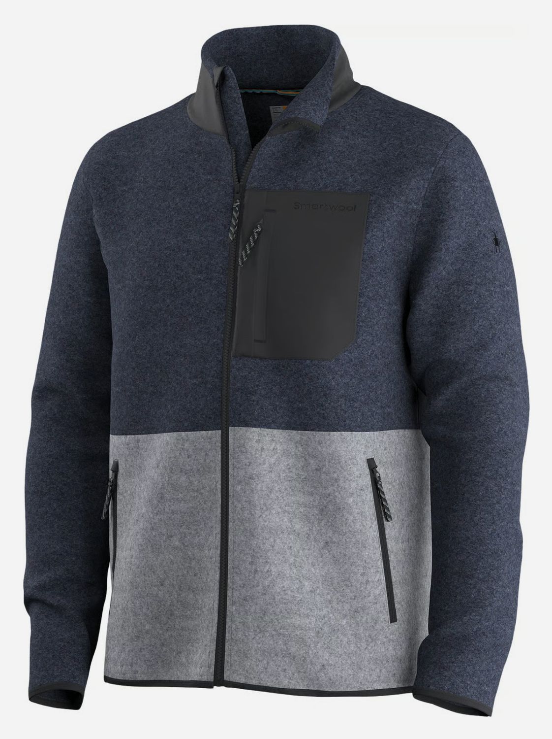 Second Cut Fleece Jacket, Colour: Light Grey/Deepnavy, Size: L