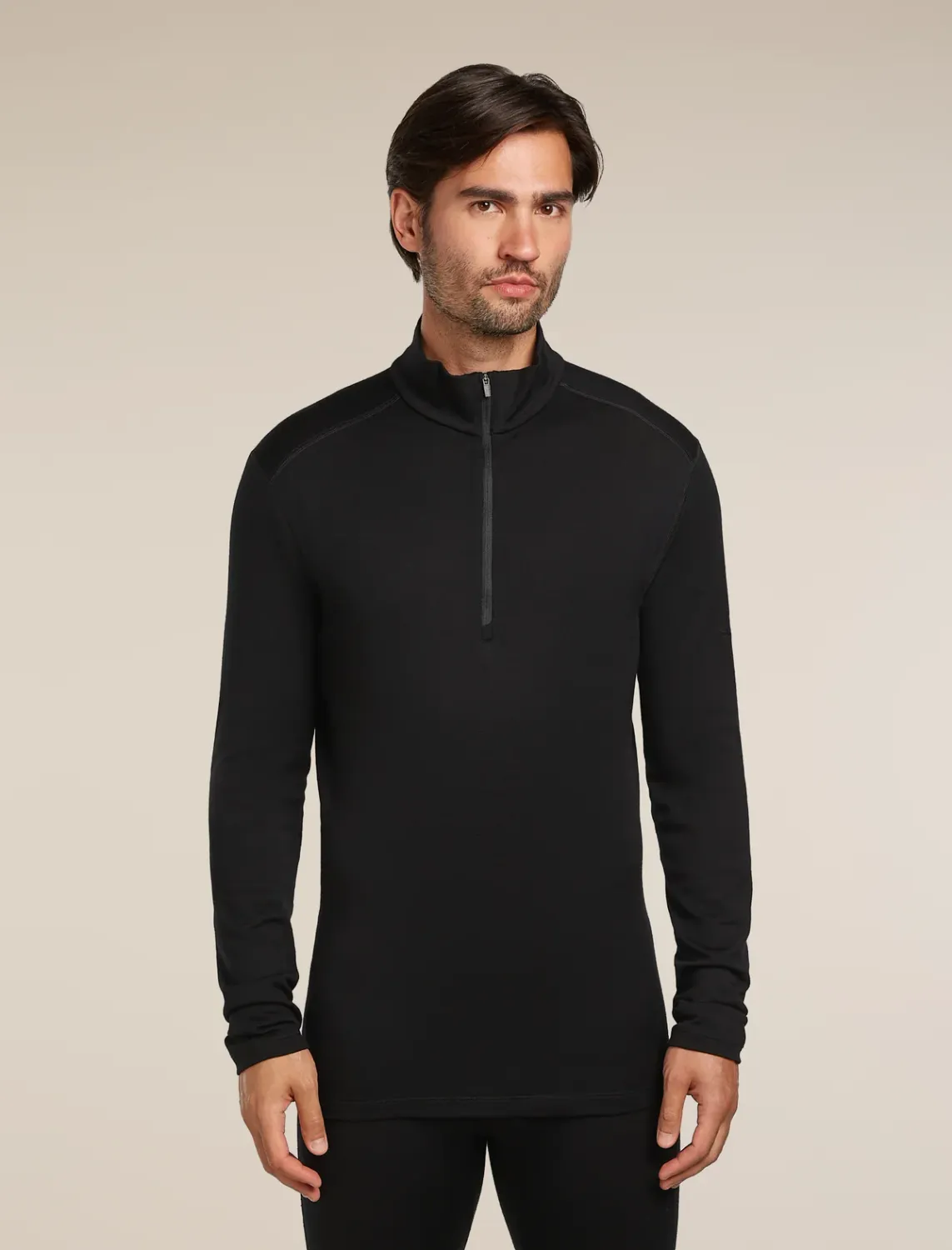 M 260 Oasis LS 1/2 Zip, Colour: Black, Size: M