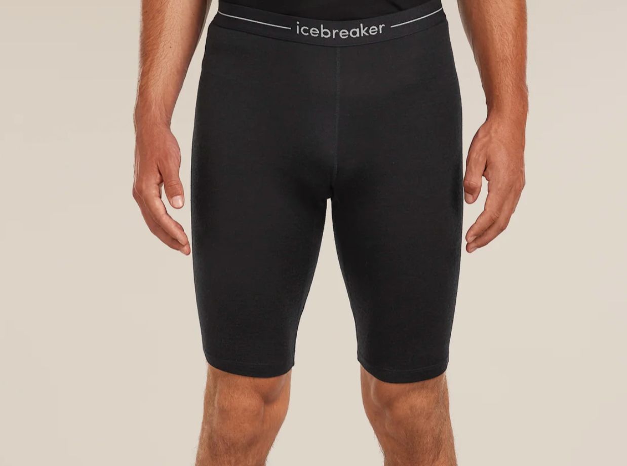 Men's Merino 200 Oasis Thermal Shorts, Colour: Black, Size: M