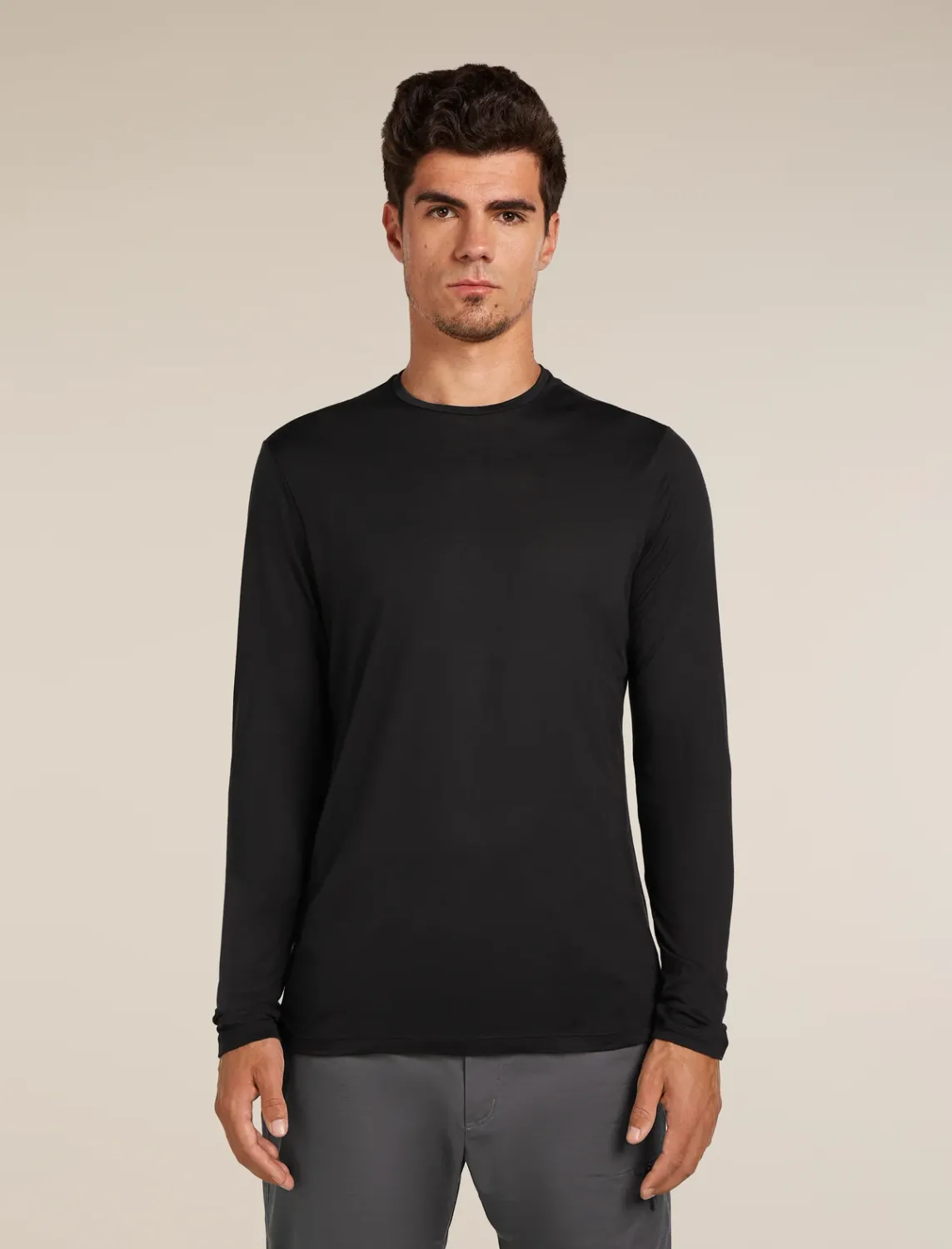 M Merino Blend Cool-Lite Sphere LS Tee, Colour: BLK, Size: M