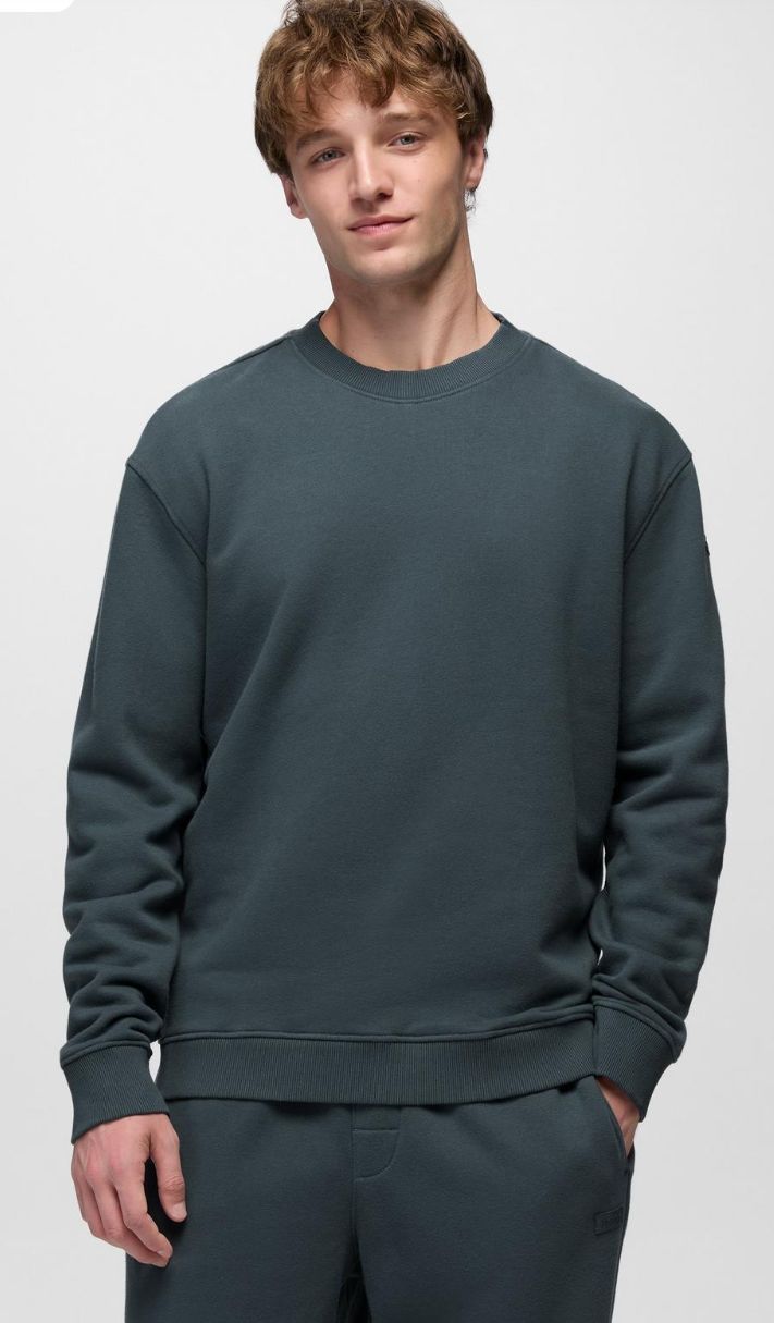 DreamFleece Crew Sweat shirt, Colour: Grey Blue, Size: M