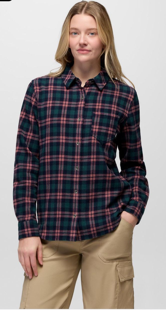 Golden Canyon Flannel, Color: Nautical, Size: S