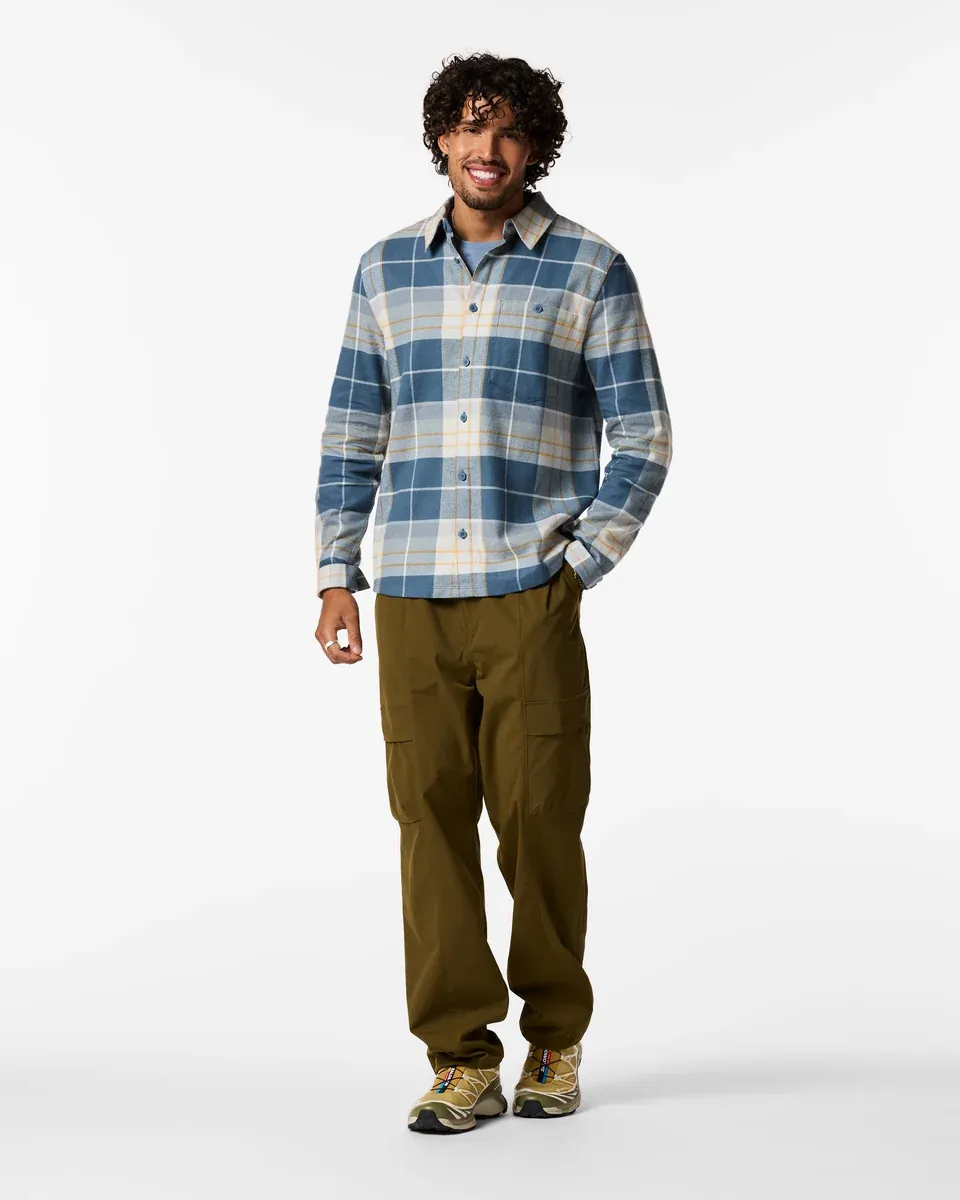 Quedo Flannel Shirt, Colour: Slate Plaid, Size: M