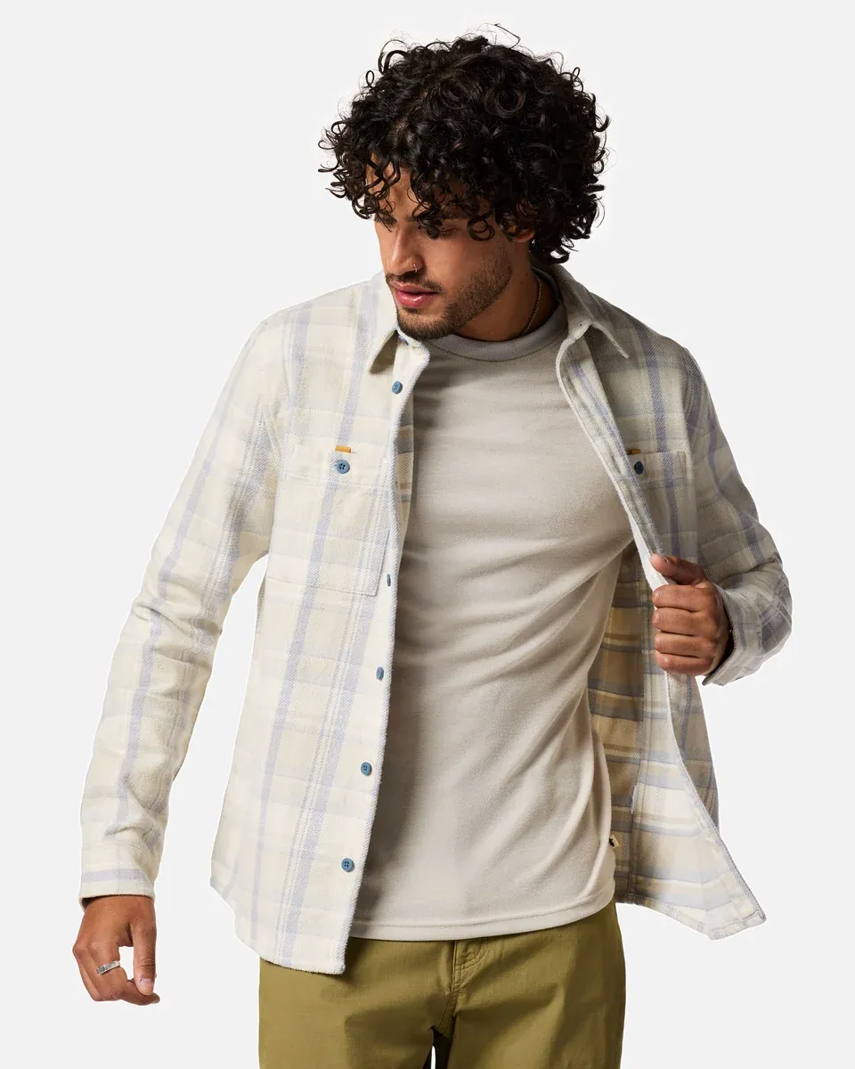 Mero Organic Flannel Shirt, Colour: VPPL, Size: M