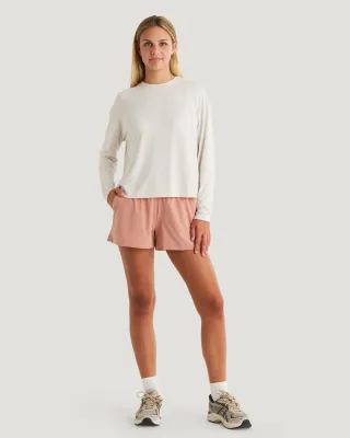 W Bamboo Shade Crossover Long Sleeve