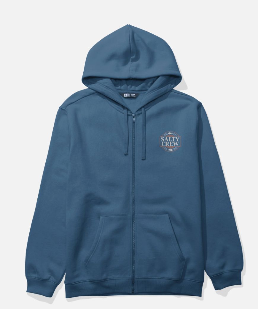 Split Up Zip Fleece, Colour: Cast Blue, Size: M