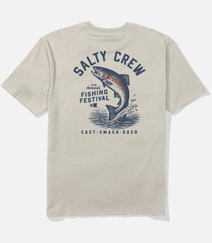 Trout Classic SS Tee, Colour: Bone, Size: M