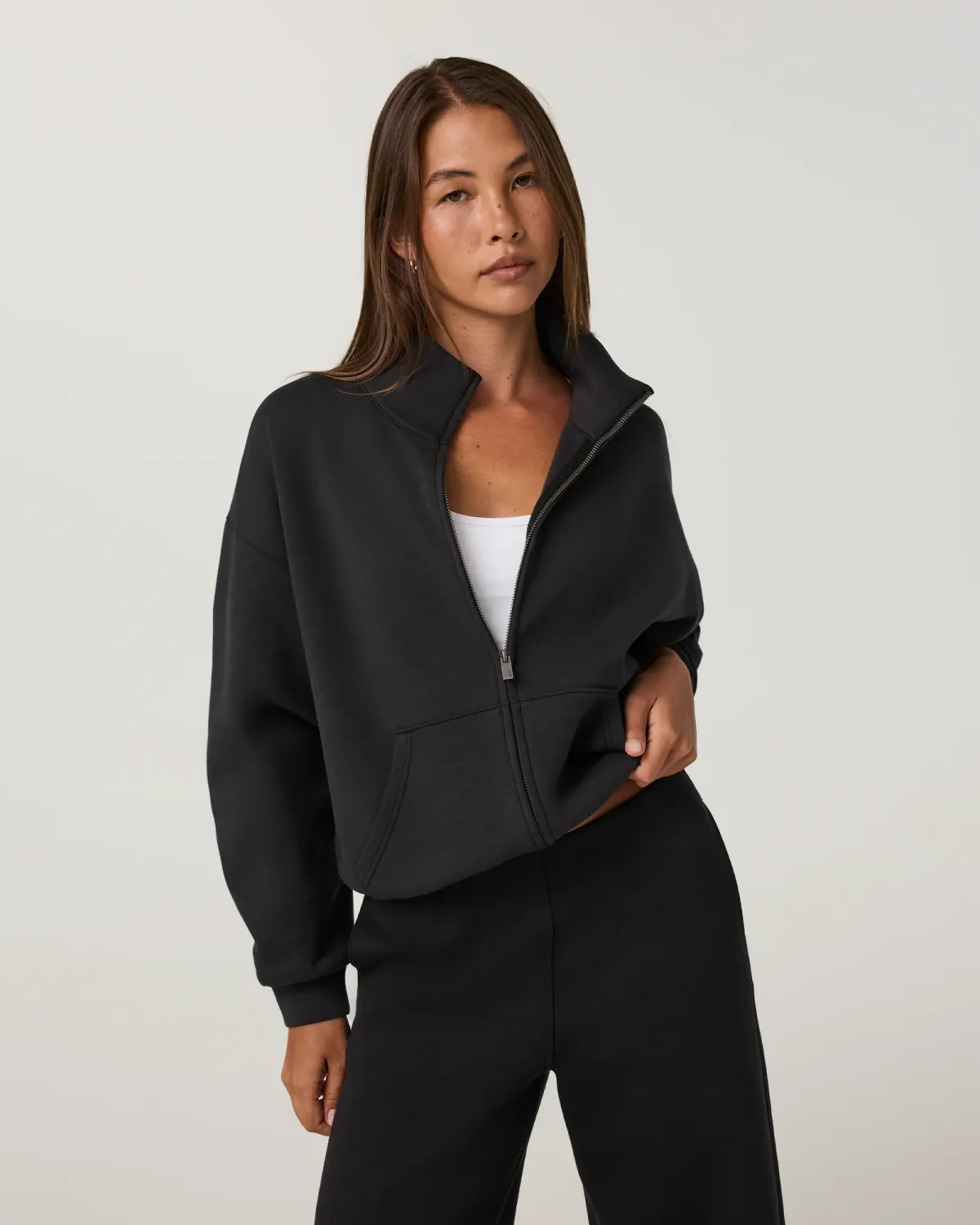 Vuori Galaxy Funnel Neck, Color: black, Size: S