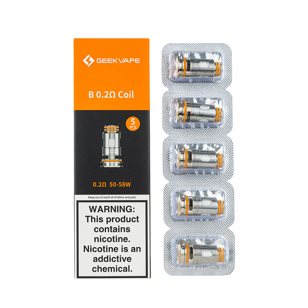 GEEKVAPE B COIL 5PCS, RESISTANCE: 0.2 OHM