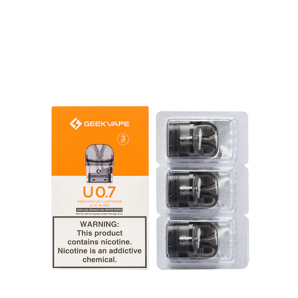 GEEKVAPE U POD 3PCS, RESISTANCE: 0.7 OHM