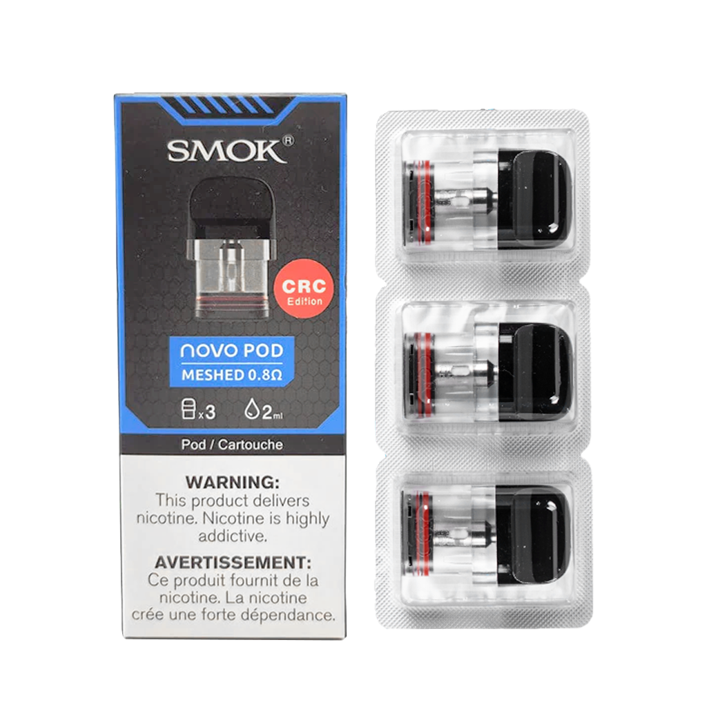 SMOK NOVO POD 3PCS, RESISTANCE: 0.8 OHM