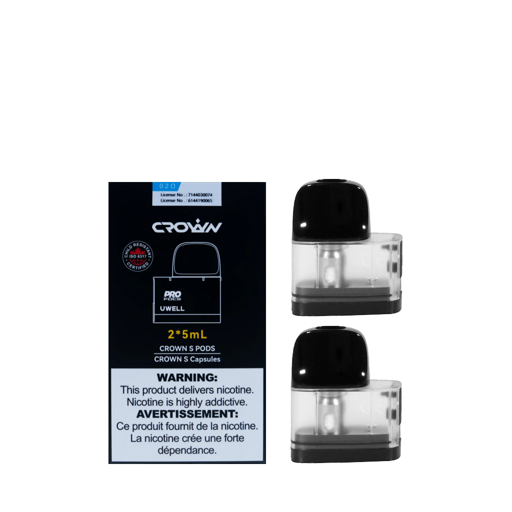 UWELL CROWN S POD 2PCS, RESISTANCE: 0.2 OHM