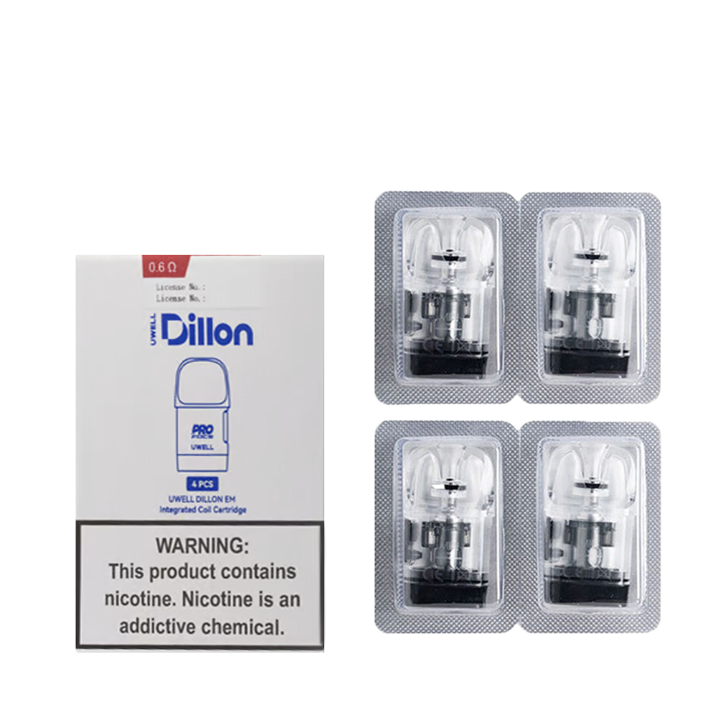UWELL DILLON POD 4PCS, RESISTANCE: 0.6 OHM