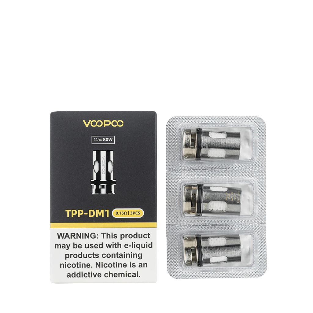 VOOPOO TPP COIL 3PCS, RESISTANCE: DM1 0.15 OHM