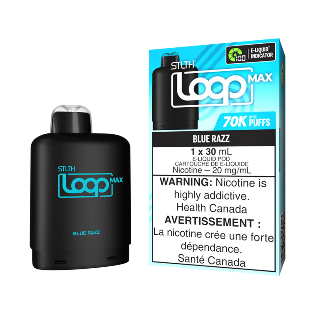 STLTH LOOP MAX PODS 70K 20MG, FLAVOR: BLUE RAZZ