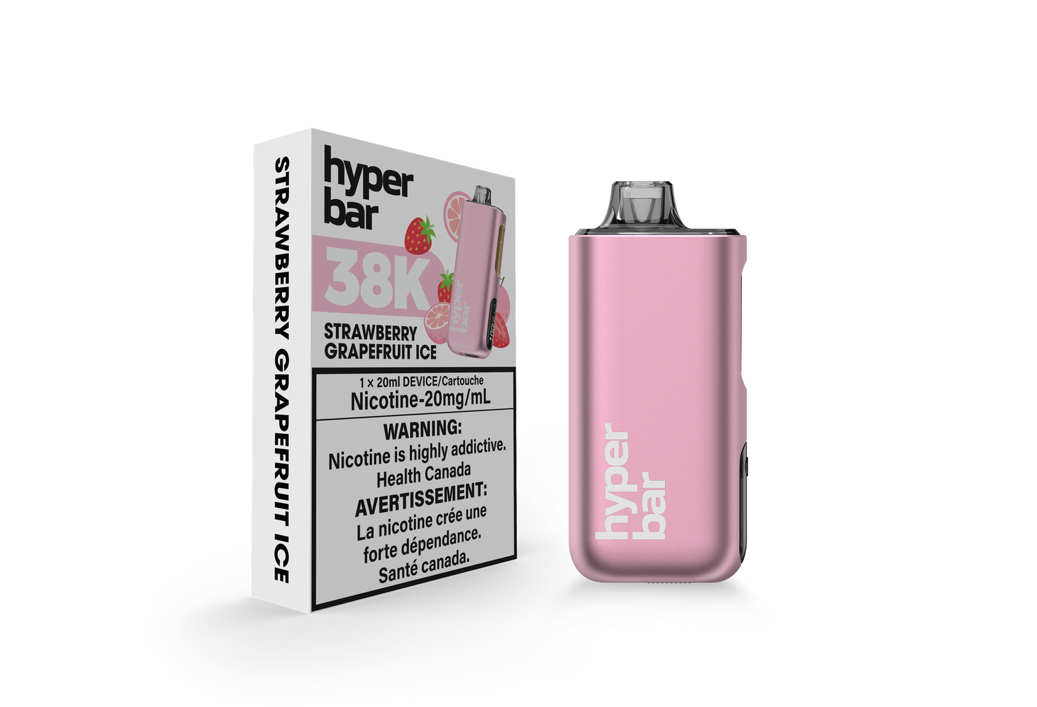 HYPERBAR BE38000 20MG, FLAVOR: STRAWBERRY GRAPEFRUIT ICE