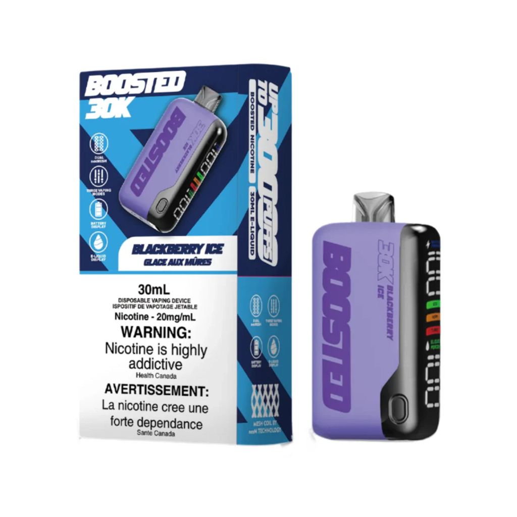 BOOSTED 30K 20MG, FLAVOR: BLACKBERRY ICE