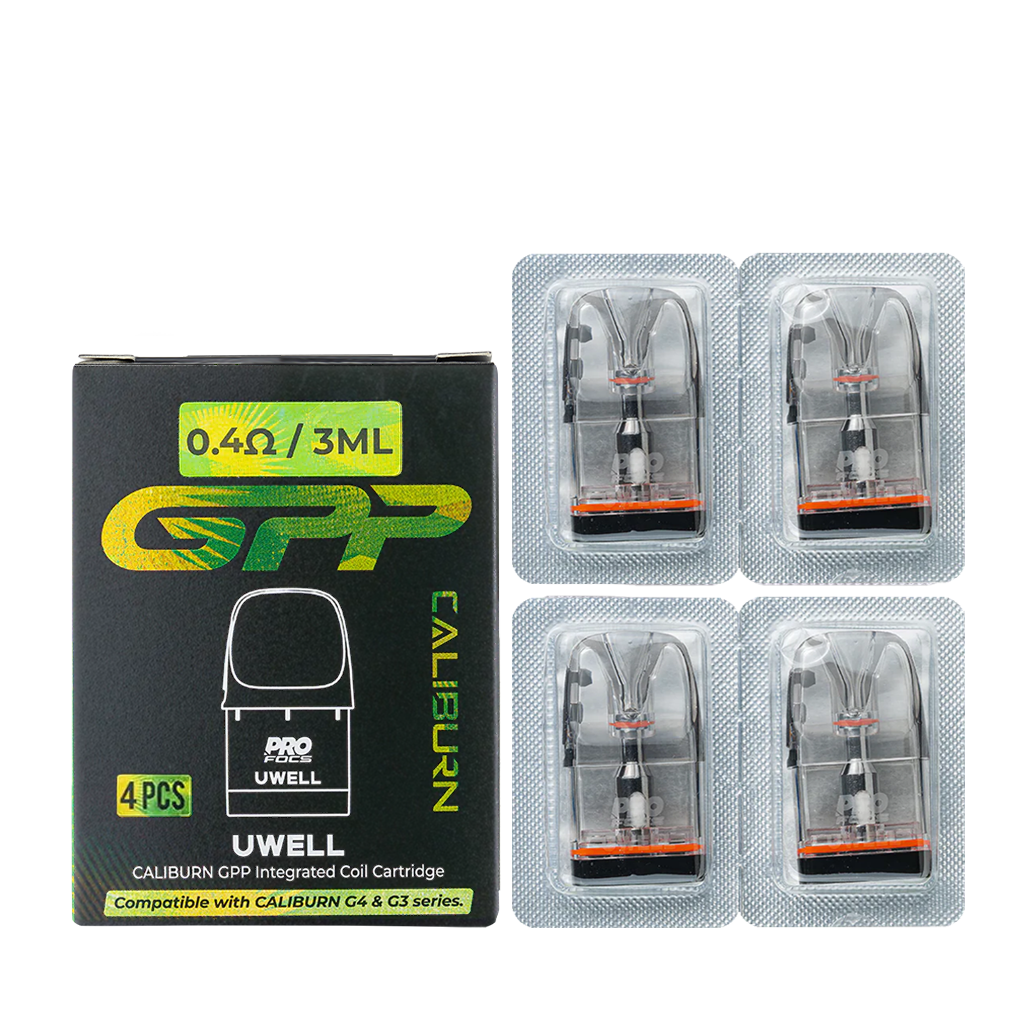 UWELL GPP POD 4PCS, RESISTANCE: 0.4 OHM