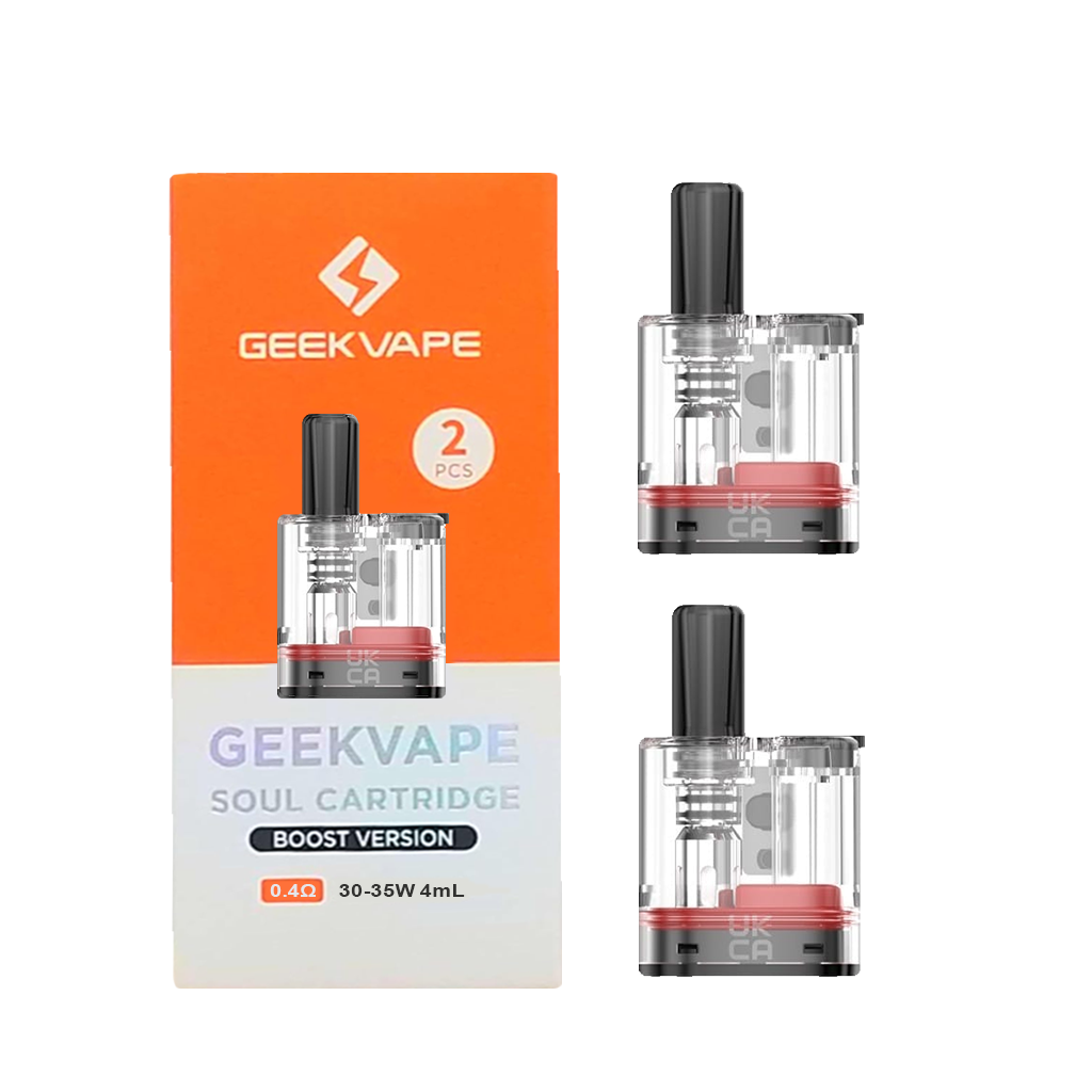 GEEKVAPE SOUL BOOST CARTRIDGE 2PCS, RESISTANCE: 0.4 OHM