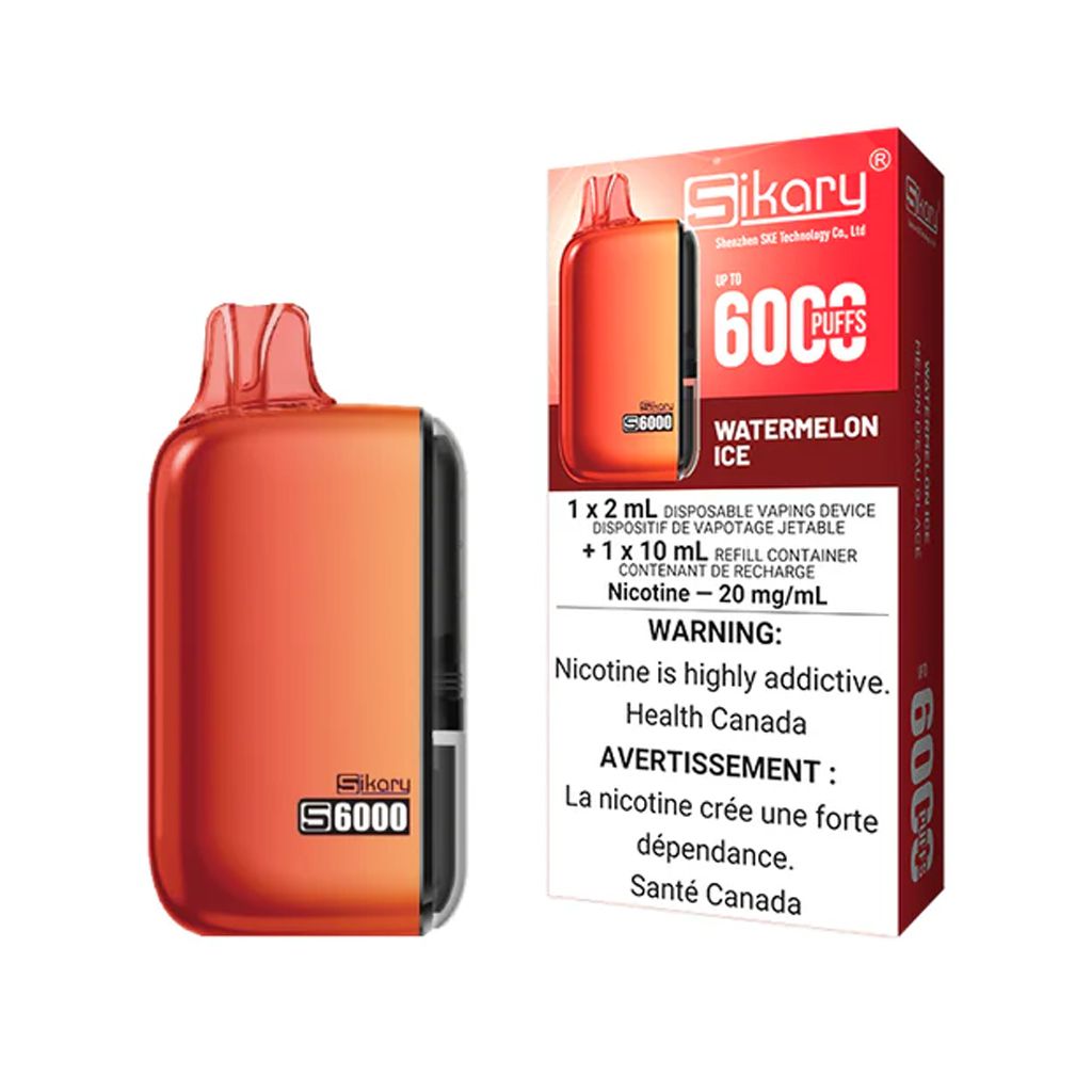 SIKARY S6000 20MG, FLAVOR: WATERMELON ICE