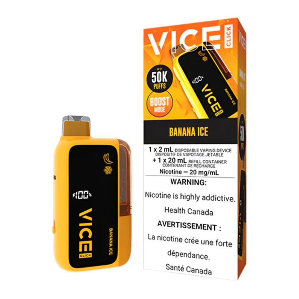 VICE CLICK 20MG, FLAVOR: BANANA ICE