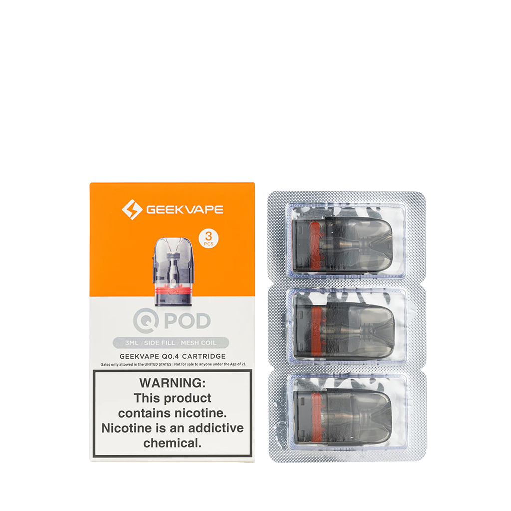 GEEKVAPE SONDER Q SIDE FILL POD 3PCS, RESISTANCE: 0.4 OHM
