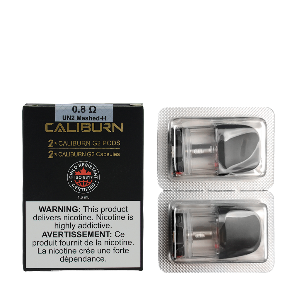 UWELL CALIBURN G2 POD 2PCS, RESISTANCE: 0.8 OHM