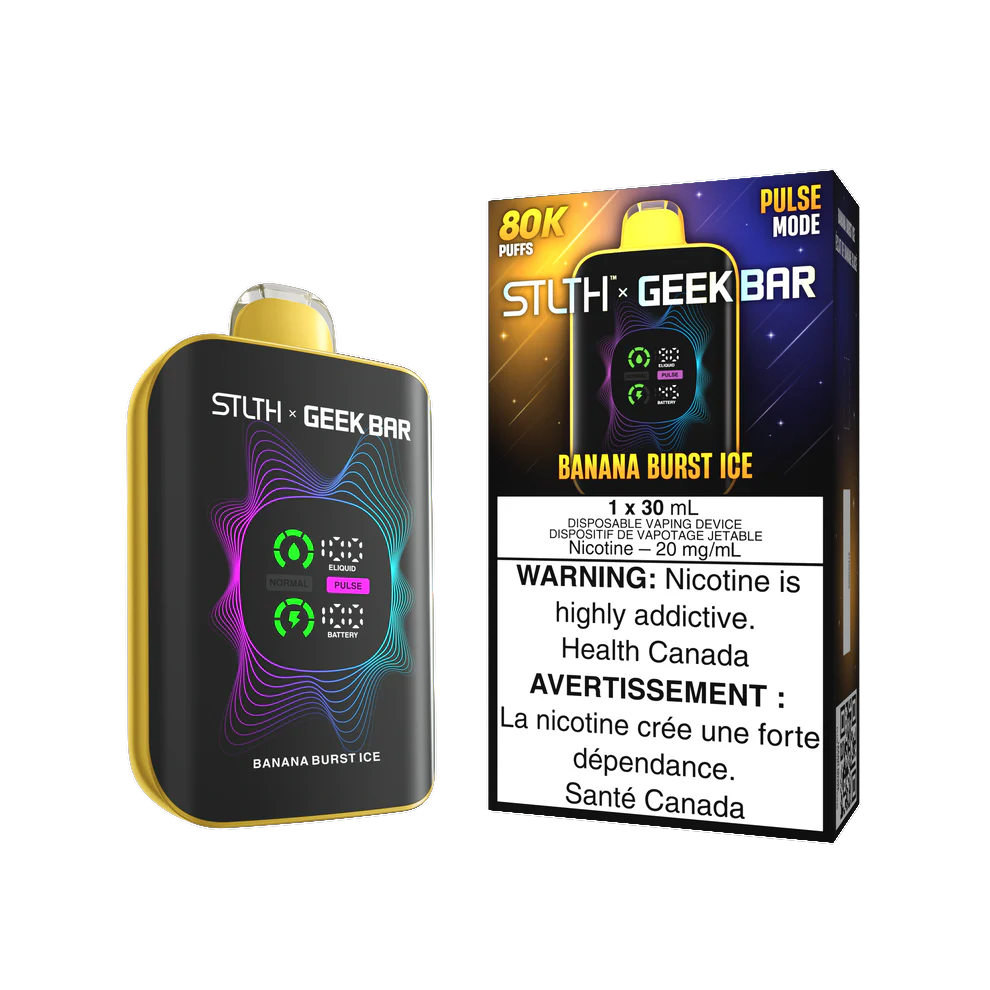 STLTH X GEEKBAR 30ML 80K, FLAVOR: BANANA BURST ICE