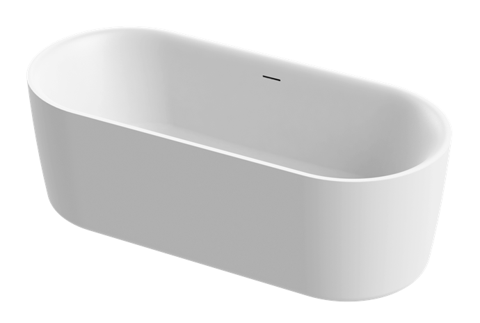 Aquaestil Badewanne Metauro Free Central 180×80, weiß matt