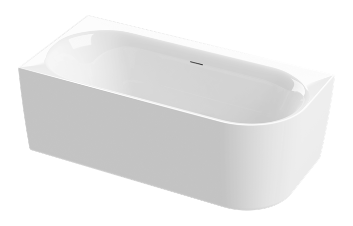Aquaestil Badewanne Metauro Free Corner L/R 160×75, glänzend weiß