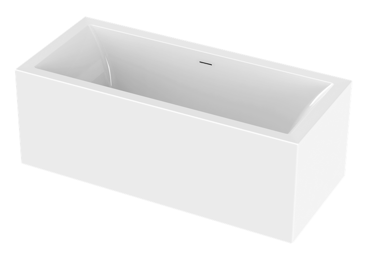 Aquaestil Badewanne Victoria Corner L/R 175×75, glänzend weiß