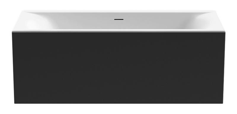 Aquaestil Badewanne Colorado Free für Nische 170×75, weiß &amp; schwarz matt