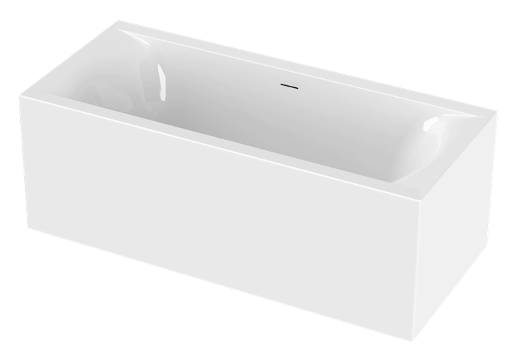 Aquaestil Badewanne Colorado Free Corner L/R 180×80, glänzend weiß
