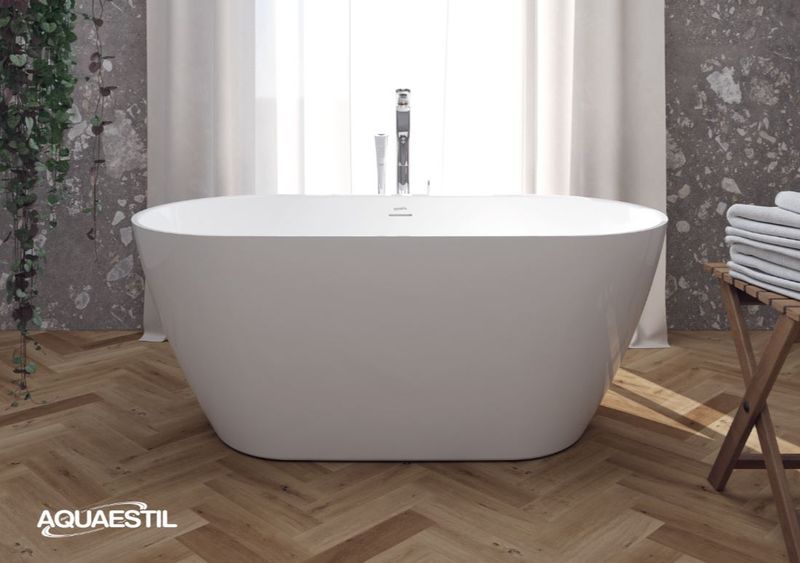 ​Aquaestil Badewanne Dove Central 170×75, glänzend weiß