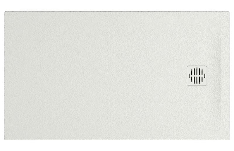 Aquaestil Duschwanne Stone 100×80, Weiß