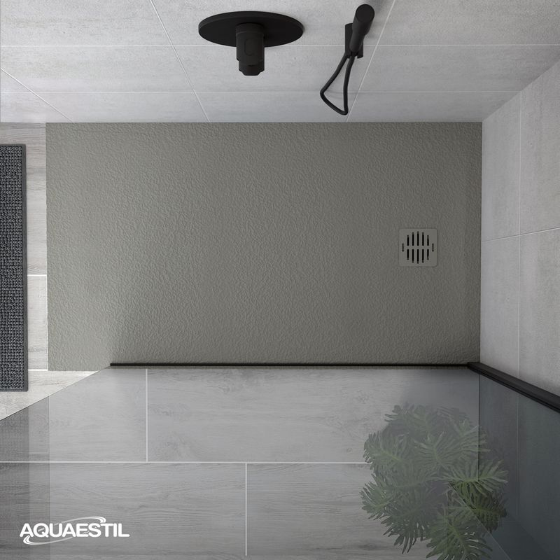 Aquaestil Duschwanne Stone 120×80, Zement