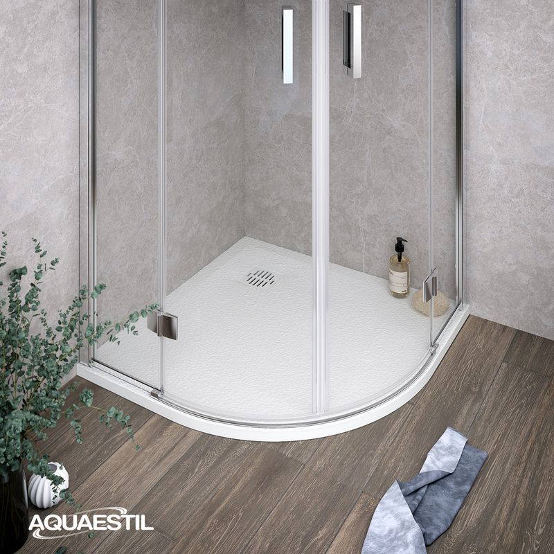 Aquaestil Duschwanne Stone 100, Weiß