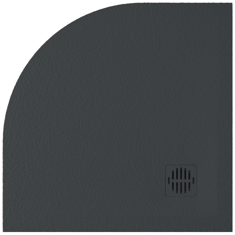 Aquaestil Duschwanne Stone 80, Schwarz