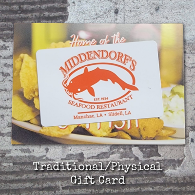 Traditional/Physical Gift Cards