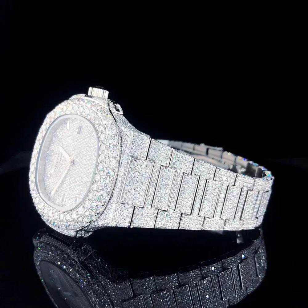 Best Quality VVS Diamond Moissanite Watch Fashion Jewelry Iced Out Diamond Watch