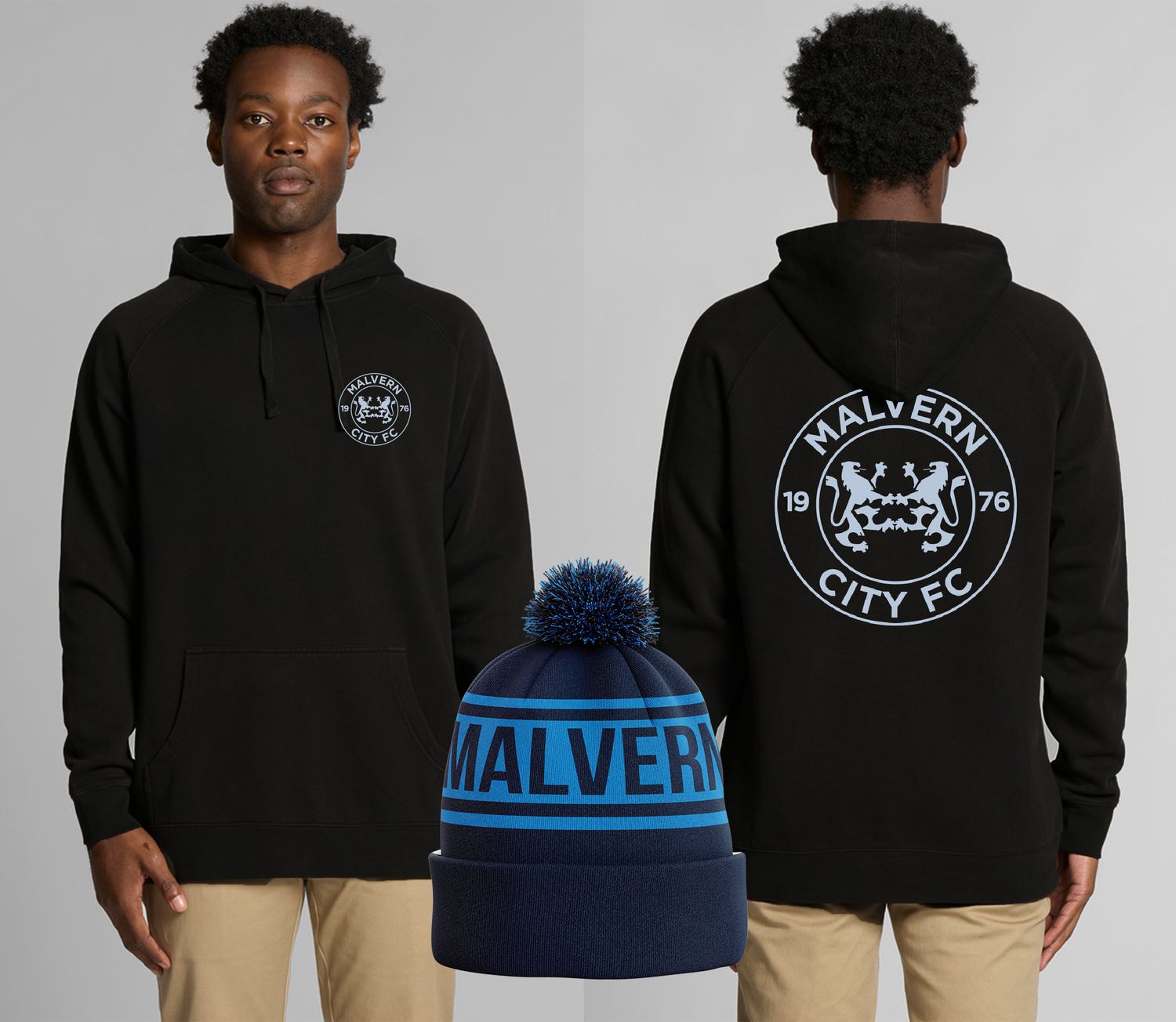 MENS RETRO LOGO HOODY/BEANIE COMBO