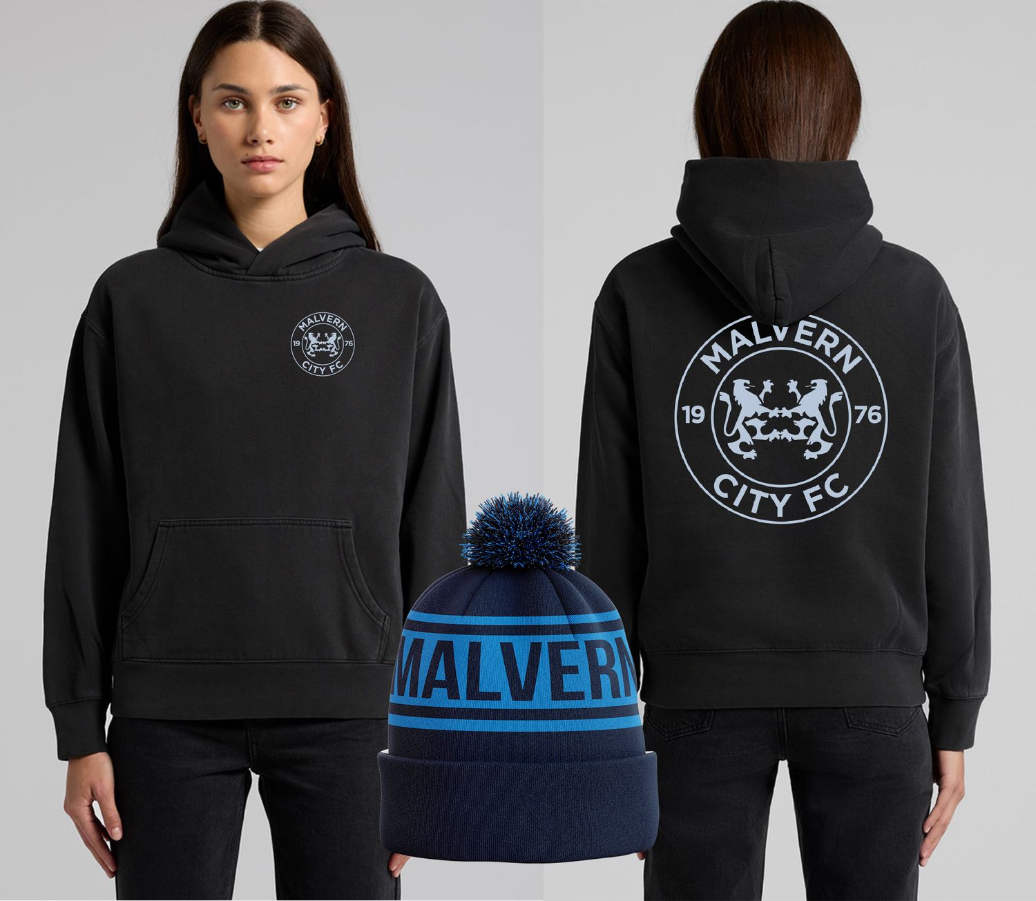 WOMENS RETRO LOGO HOODY/BEANIE COMBO